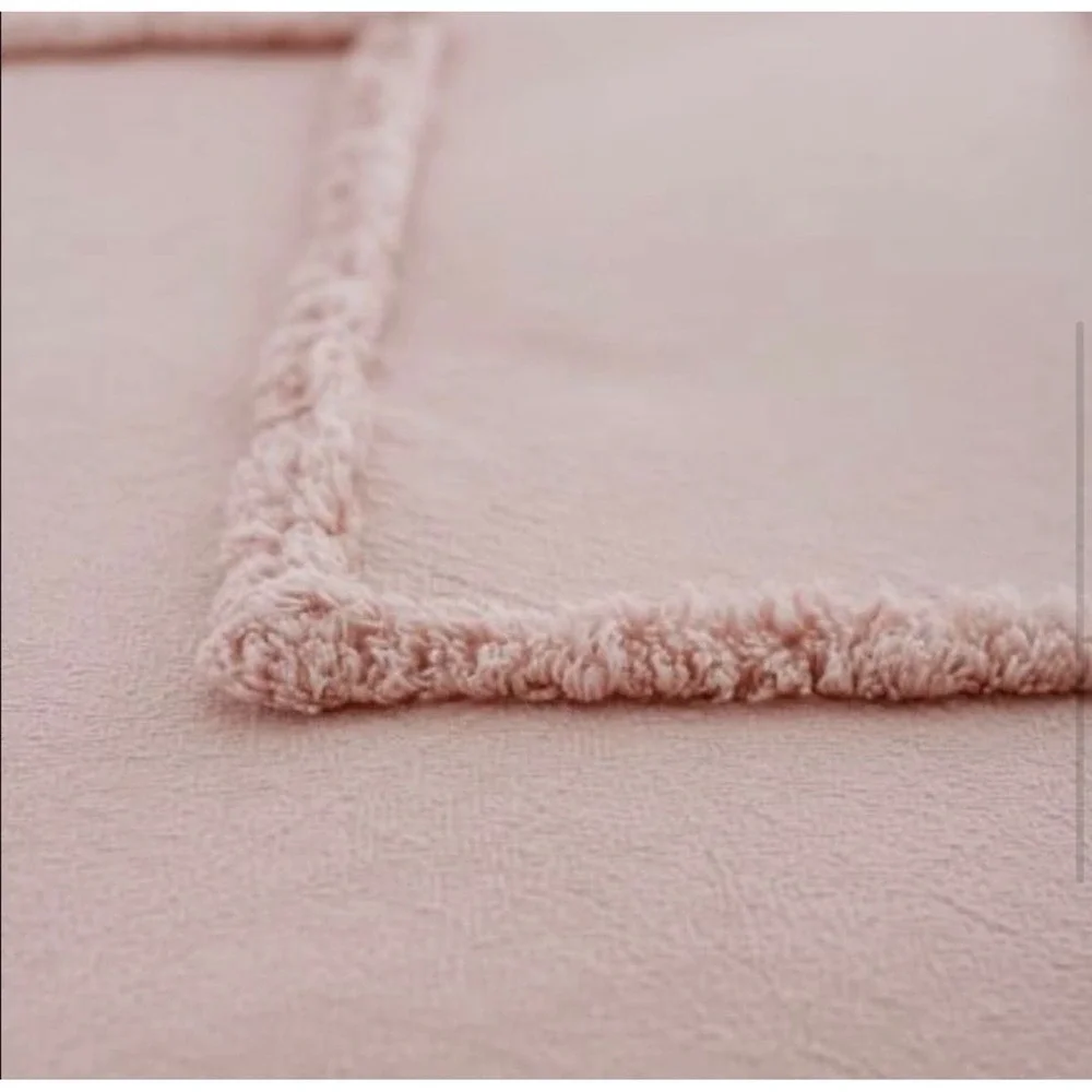 Pottery Barn Teen Ashlyn Tufted Duvet Cover Twin Pale‎ Blush Organic Cotton NEW